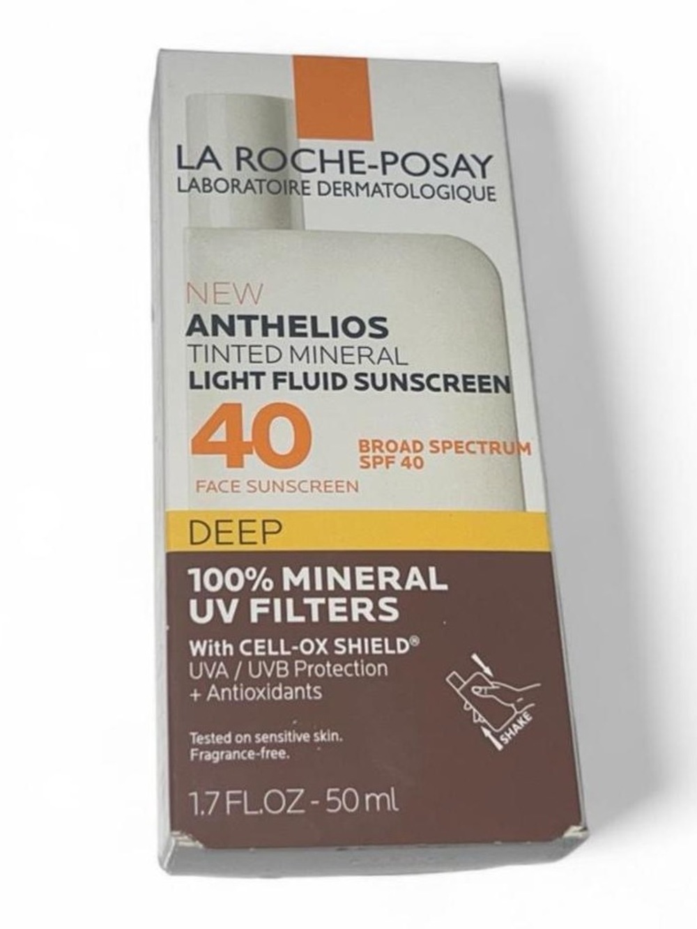 La Roche-Posay Anthelios Tinted Mineral Light Fluid Sunscreen SPF 40 - Deep